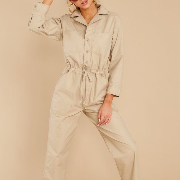 LEVI'S Khaki Utility Jumpsuit – * Large* NWT - Picture 1 of 9